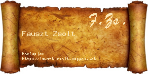 Fauszt Zsolt névjegykártya